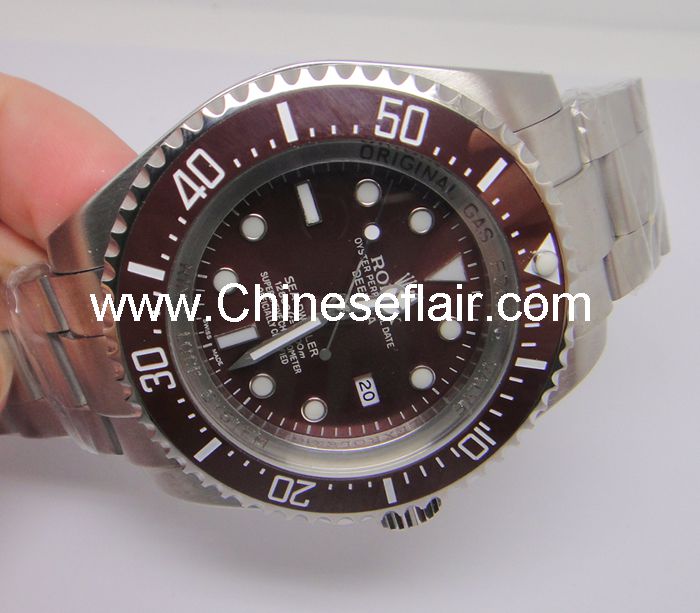 High Quality Rolex Deepsea 44mm Replica Brown Face Watch High Quality Rolex Deepsea 44mm Replica Brown Face Watch